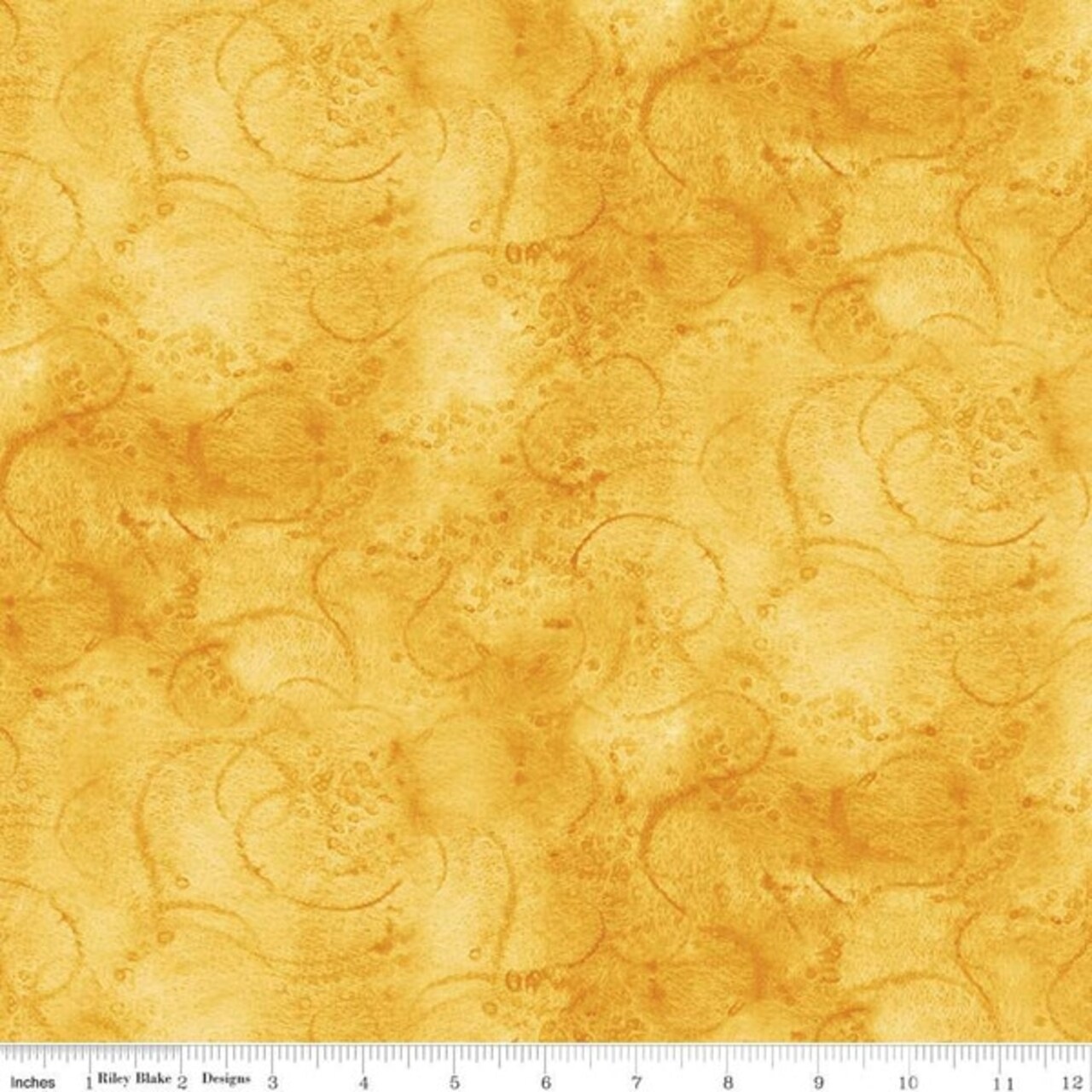 Painter's Watercolor Swirl in Gold (c680-gold) | Painter's Watercolor Swirl | J Wecker Frisch | Riley Blake
